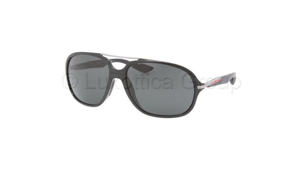 Prada PS07MS Sunglasses 1AB1A1-6316 - Black Gray