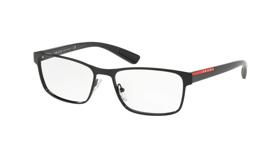 Prada PS50GV Progressive Prescription Eyeglasses, 55mm, Black, PS50GV-1AB1O1-55-PRO