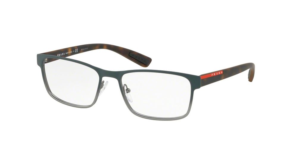 Prada PS50GV Progressive Prescription Eyeglasses YC21O1-53 - Green Gradient Frame