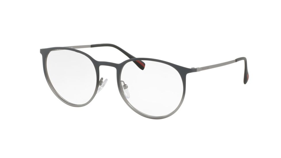 Prada PS50HV Eyeglass Frames U6U1O1-50 - Top Grey Gradient/gunmetal Frame