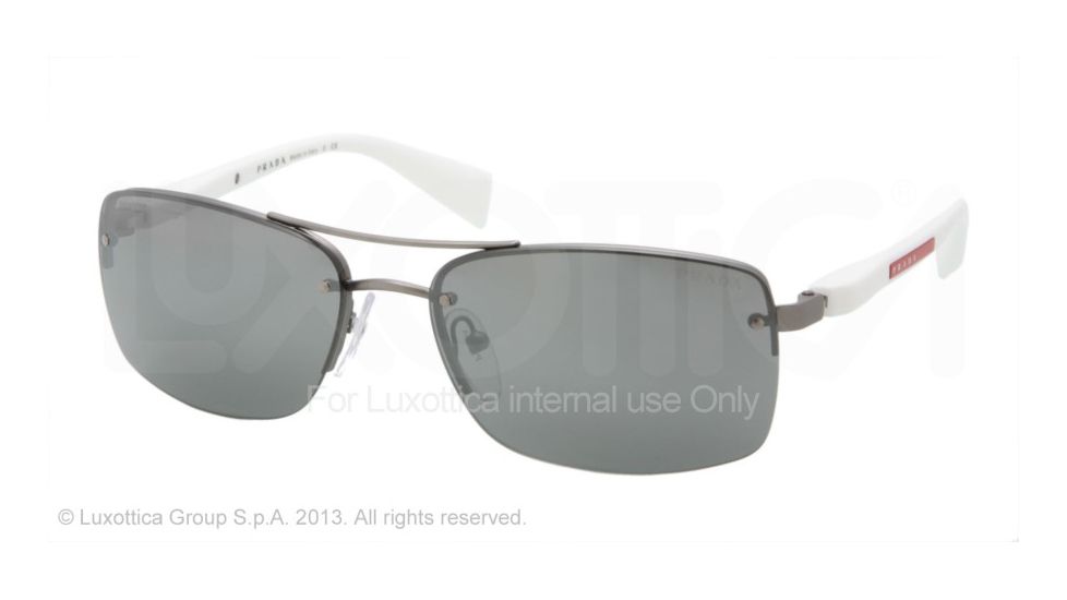 Prada PS 50NS 62 PS50NS Bifocal Prescription Sunglasses PS50NS-7CQ7W1-62 - Lens Diameter 62 mm, Frame Color Gunmetal Demi Shiny