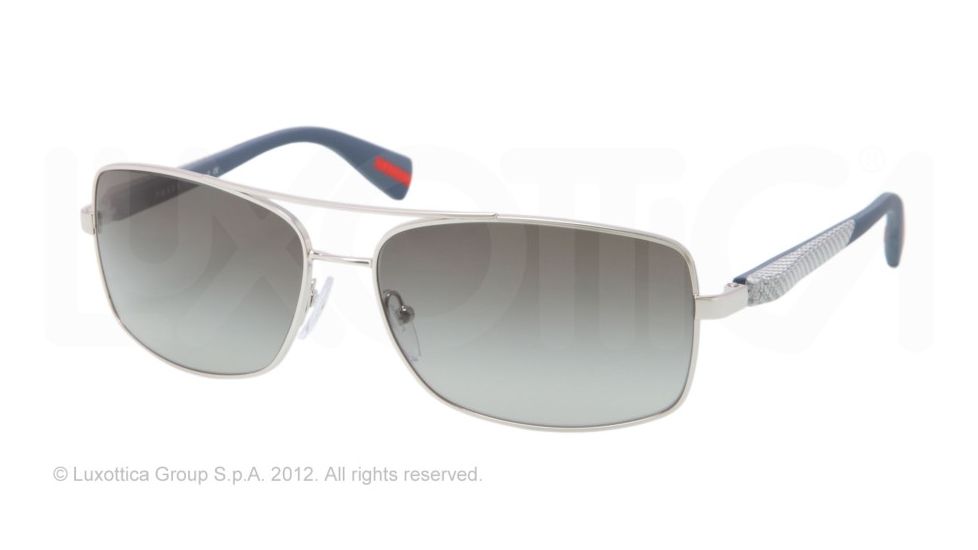 Prada PS50OS Bifocal Prescription Sunglasses PS50OS-1BC3M1-62 - Lens Diameter 62 mm, Frame Color Silver