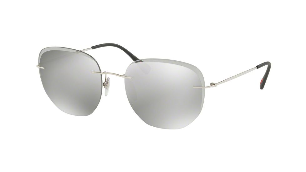 Prada PS50TS Bifocal Prescription Sunglasses PS50TS-1BC125-57 - Lens Diameter 57 mm, Frame Color Silver