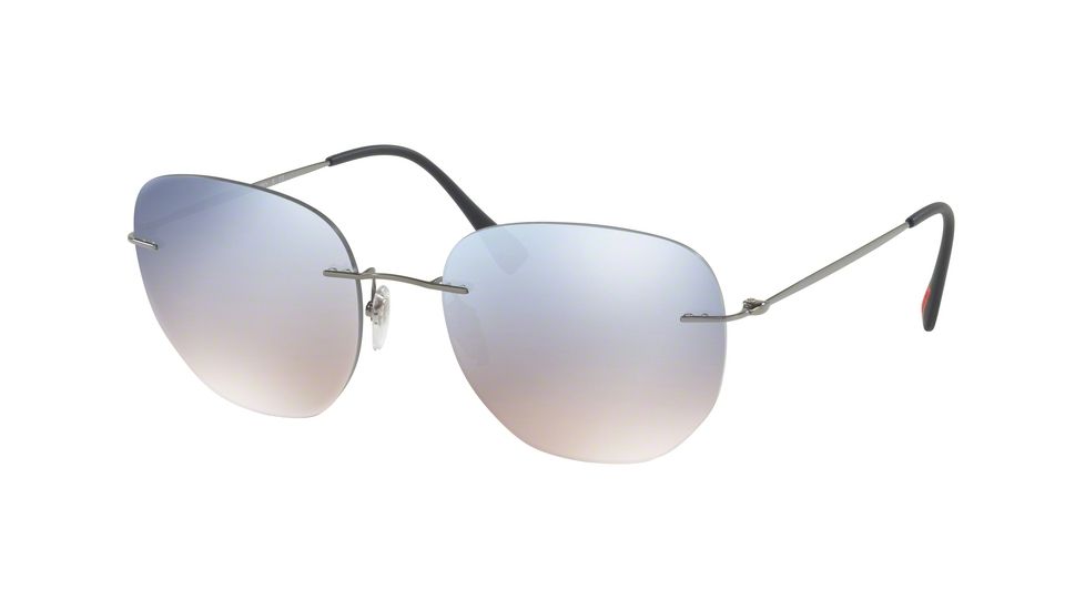 Prada PS50TS Bifocal Prescription Sunglasses PS50TS-5AV5R0-57 - Lens Diameter 57 mm, Frame Color Gunmetal