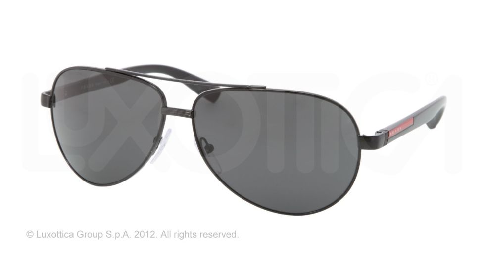 Prada PS51NS Progressive Prescription Sunglasses PS51NS-7AX1A1-63 - Lens Diameter 63 mm, Frame Color Black