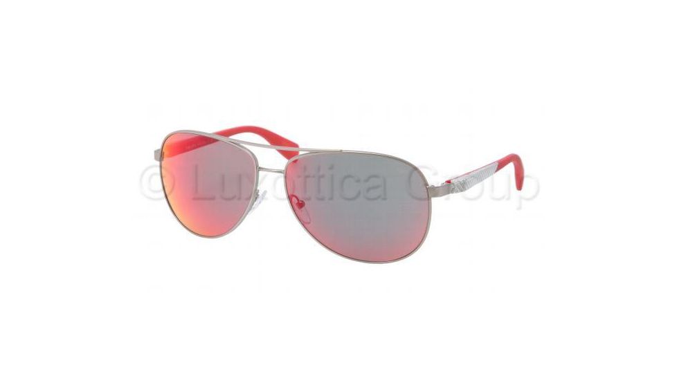 Prada PS51OS Bifocal Prescription Sunglasses PS51OS-5AS6Y1-6214 - Lens Diameter 62 mm, Frame Color Pewter Demi Shiny Red