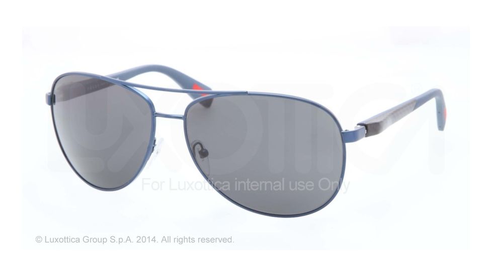 Prada PS51OS Sunglasses ACC1A1-62 - Blue Demishiny Frame, Grey Lenses
