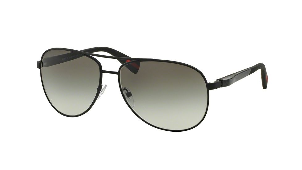 Prada PS51OS Sunglasses DG00A7-62 - Black Rubber Frame, Grey Gradient Lenses