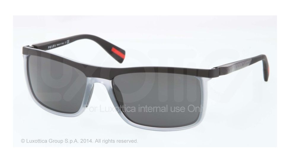 Prada PS51PS Sunglasses ROT1A1-58 - Light Grey Demi Shiny Frame, Gray Lenses