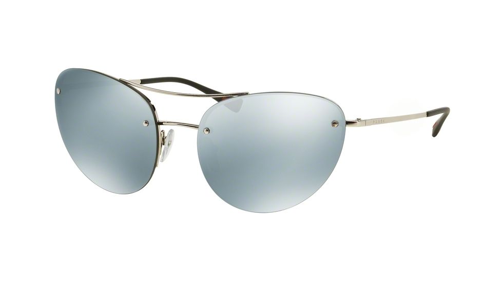 Prada PS51RS Bifocal Prescription Sunglasses PS51RS-1BC5K2-59 - Lens Diameter 59 mm, Frame Color Silver