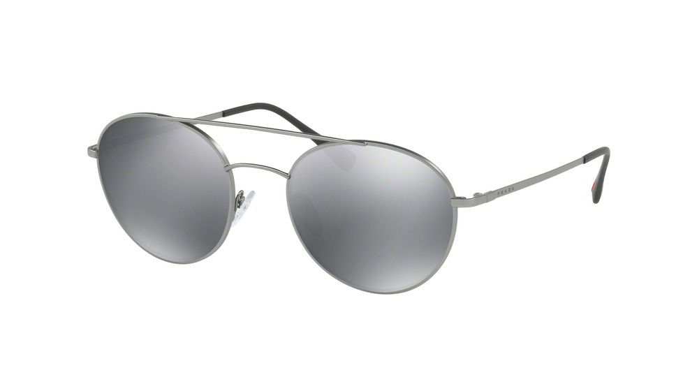Prada PS51SS Single Vision Prescription Sunglasses PS51SS-7CQ5L0-54 - Lens Diameter 54 mm, Frame Color Matte Gunmetal