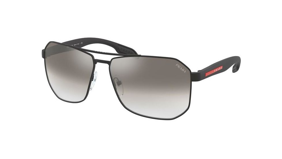 Prada PS51VS Sunglasses 1BO5O0-59 - , Gradient Grey Mirror Silver Lenses