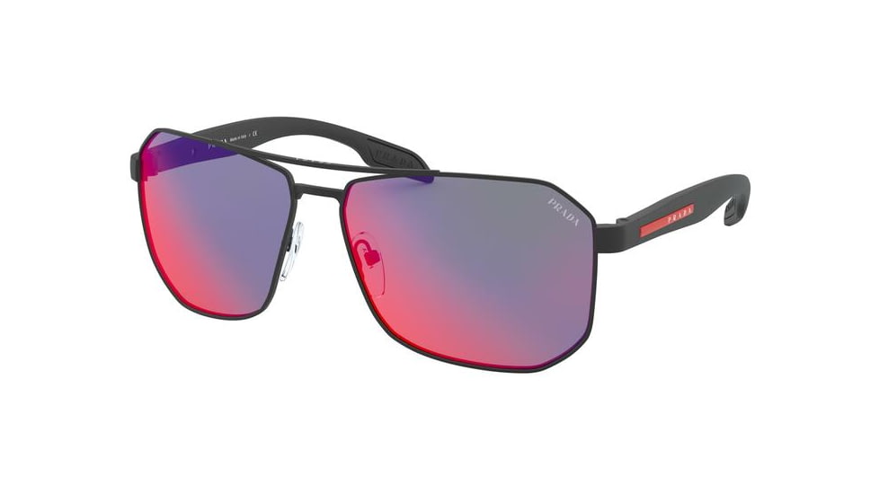 Prada PS51VS Sunglasses DG09Q1-59 - , Dark Grey Mirror Blue/red Lenses
