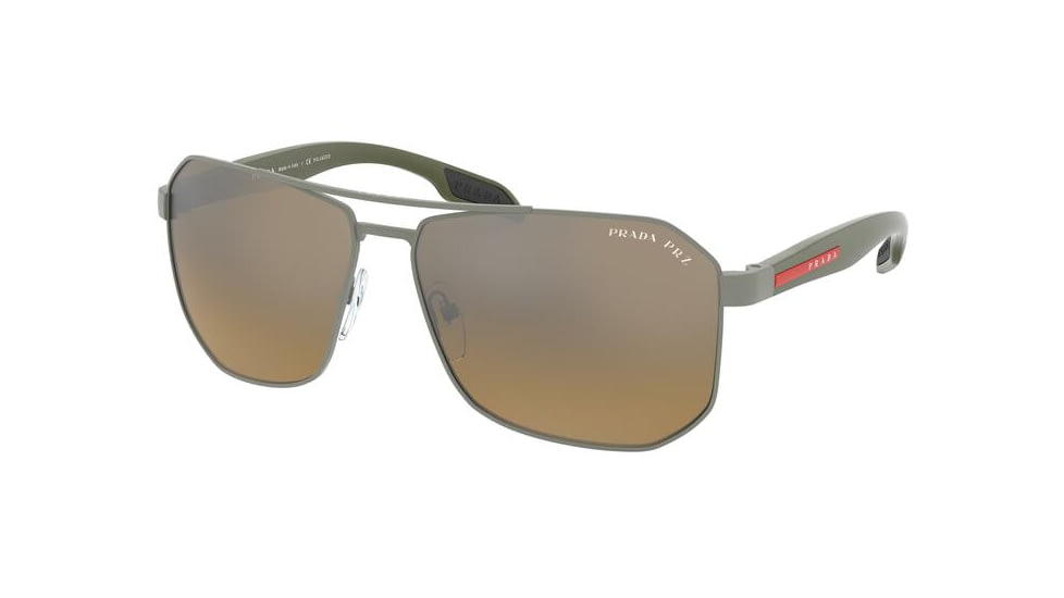 Prada PS51VS Sunglasses DG1741-59 - , Polar Brown Mirror Grey Grad Lenses