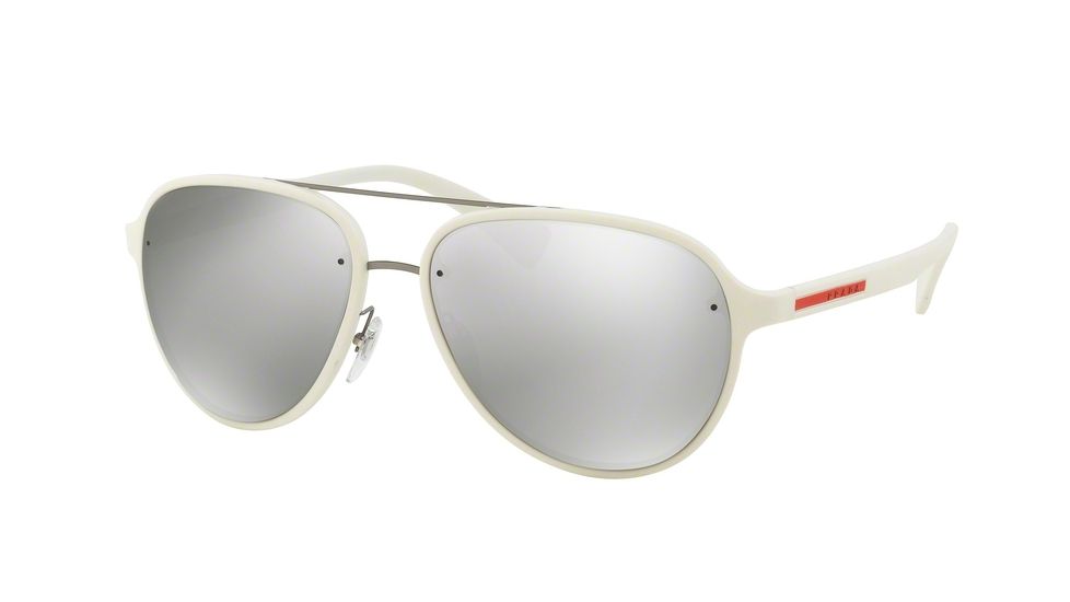 Prada PS52SS Single Vision Prescription Sunglasses PS52SS-TWK2B0-58 - Lens Diameter 58 mm, Frame Color White