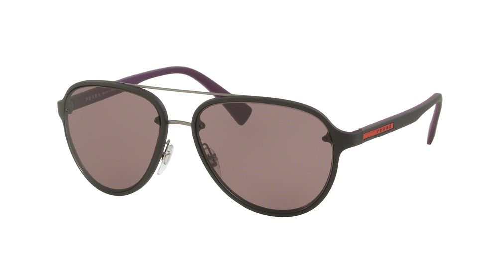 Prada PS52SS Single Vision Prescription Sunglasses PS52SS-VII6X1-58 - Lens Diameter 58 mm, Frame Color Brown Violet