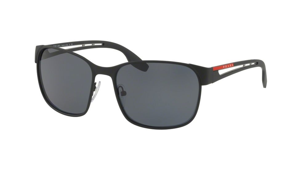 Prada PS52TS Bifocal Prescription Sunglasses, 59mm, Black Rubber, PS52TS-DG05S0-59-BI