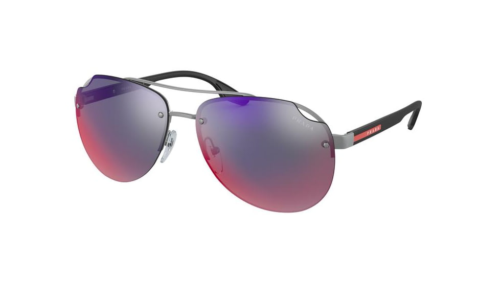 Prada PS52VS Sunglasses 7CQ9Q1-61 - , Dark Grey Mirror Blue/red Lenses