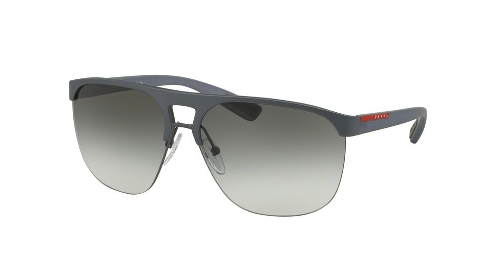 Prada PS53QS Sunglasses TWP0A7-34 - Light Grey Rubber Frame, Grey Gradient Lenses