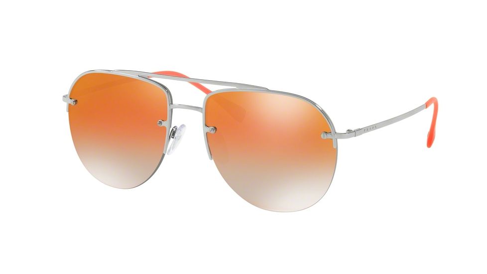 Prada PS53SS Single Vision Prescription Sunglasses PS53SS-5AV6U0-59 - Lens Diameter 59 mm, Frame Color Gunmetal