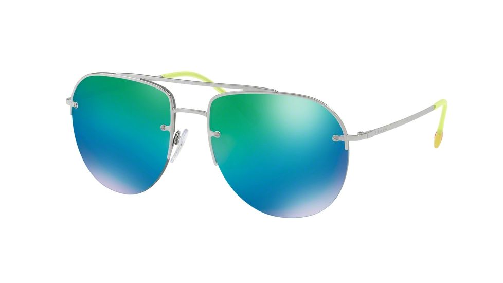 Prada PS53SS Single Vision Prescription Sunglasses PS53SS-5AV6U2-59 - Lens Diameter 59 mm, Frame Color Gunmetal