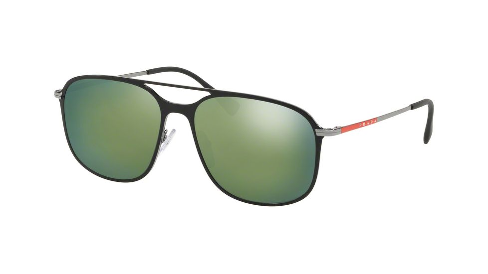 Prada PS53TS Prescription Sunglasses, 56mm, Black Gunmetal, PS53TS-1AB213-56-SV