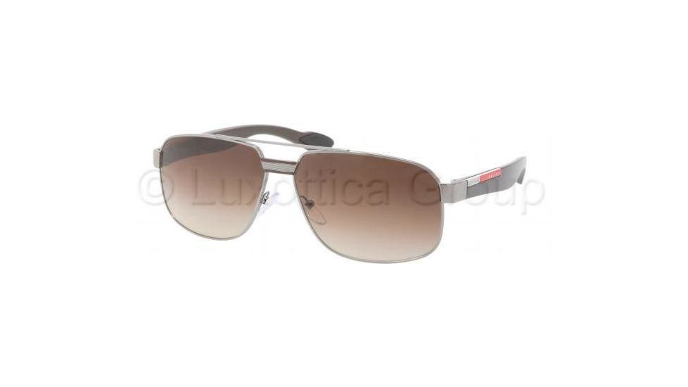 Prada PS54MS Sunglasses 5AV6S1-5913 - Gunmetal Brown Gradient