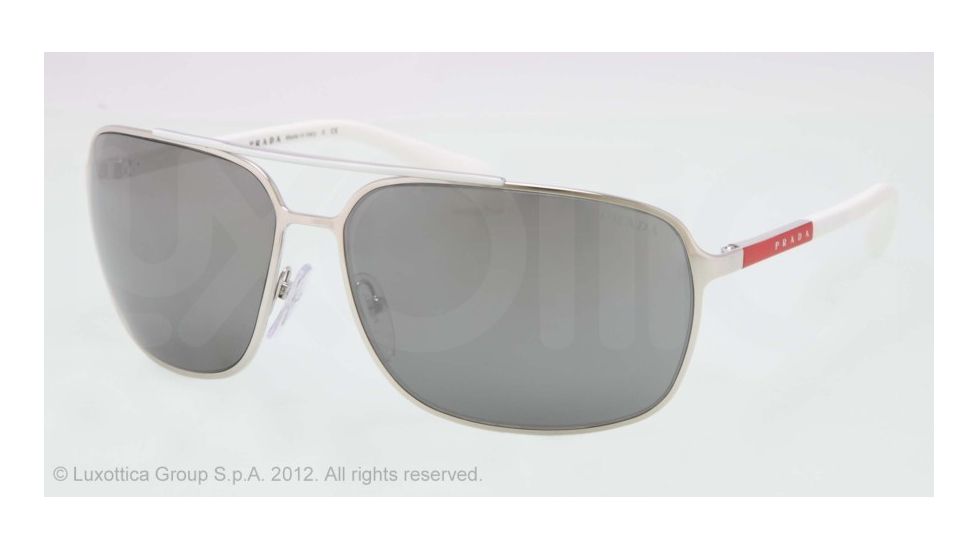 Prada PS54OS Bifocal Prescription Sunglasses PS54OS-1AP7W1-64 - Lens Diameter 64 mm, Lens Diameter 64 mm, Frame Color Silver