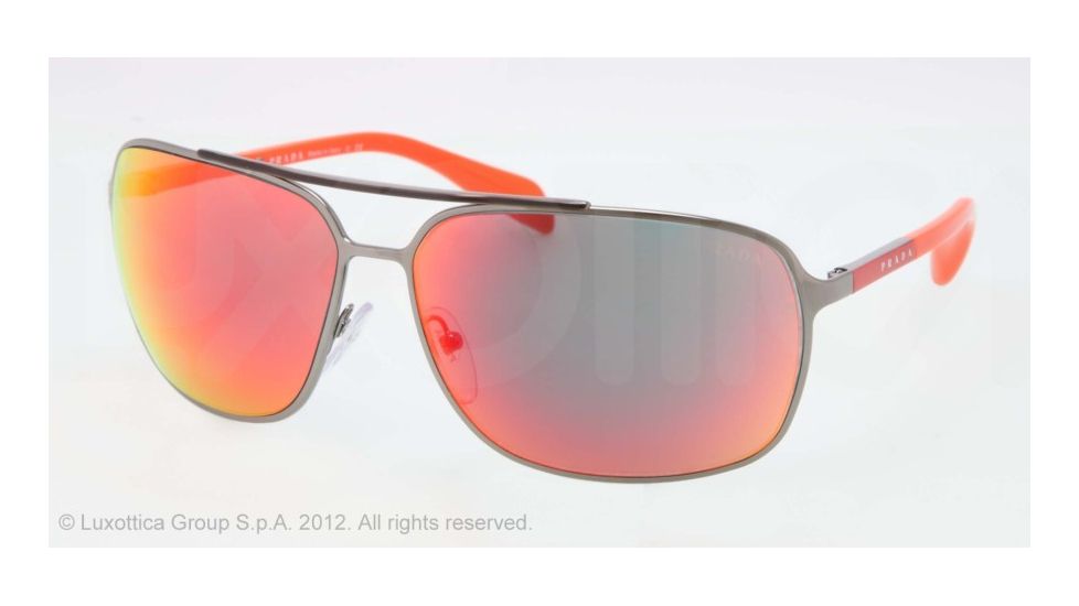 Prada PS54OS Bifocal Prescription Sunglasses PS54OS-5AV6Y1-64 - Lens Diameter 64 mm, Lens Diameter 64 mm, Frame Color Gunmetal