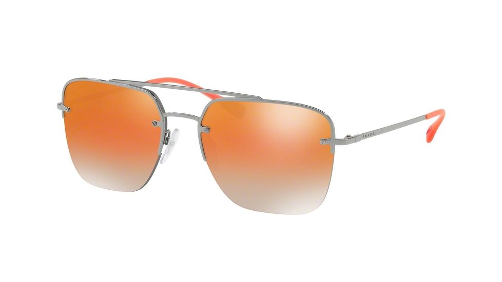 Prada PS54SS Bifocal Prescription Sunglasses PS54SS-5AV6U0-59 - Lens Diameter 59 mm, Frame Color Gunmetal