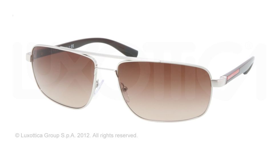 Prada PS55NS Single Vision Prescription Sunglasses PS55NS-1BC6S1-60 - 