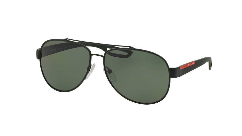 Prada PS55QS Bifocal Prescription Sunglasses PS55QS-DG05X1-59 - Lens Diameter 59 mm, Frame Color Black Rubber