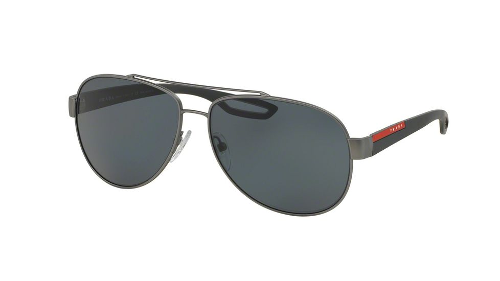 Prada PS55QS Bifocal Prescription Sunglasses PS55QS-DG15Z1-62 - Lens Diameter 62 mm, Frame Color Gunmetal Rubber