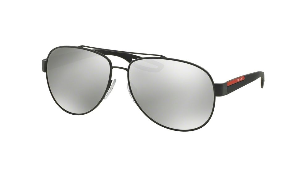 Prada PS55QS Bifocal Prescription Sunglasses PS55QS-TIG2B0-62 - Lens Diameter 62 mm, Frame Color Grey Rubber