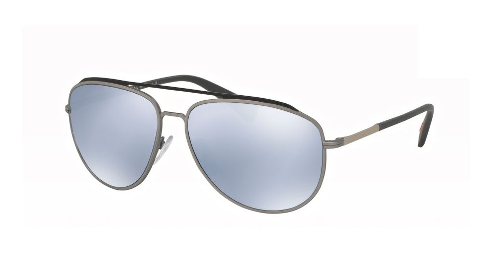 Prada PS55RS Bifocal Prescription Sunglasses PS55RS-QFP5Q0-59 - Lens Diameter 59 mm, Frame Color Grey/steel Rubber