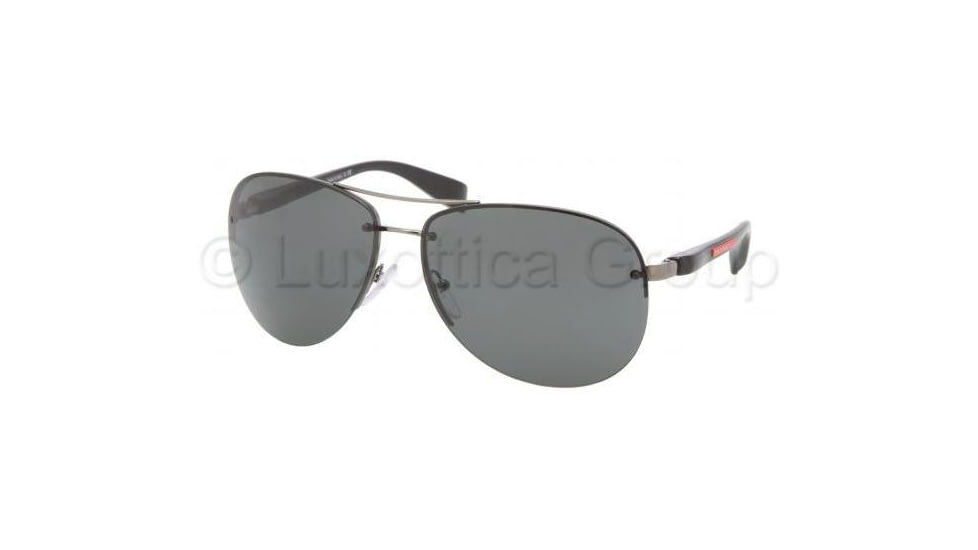 Prada PS56MS Sunglasses 5AV1A1-6214 - Gunmetal Frame, Gray Lenses