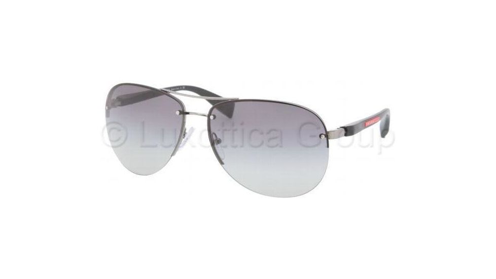 Prada PS56MS Sunglasses 5AV3M1-6214 - Gunmetal Gray Gradient