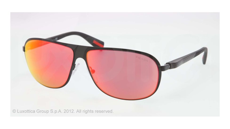 Prada PS56OS Progressive Prescription Sunglasses PS56OS-1BO6Y1-62 - Lens Diameter 62 mm, Lens Diameter 62 mm, Frame Color Black Demi Shiny