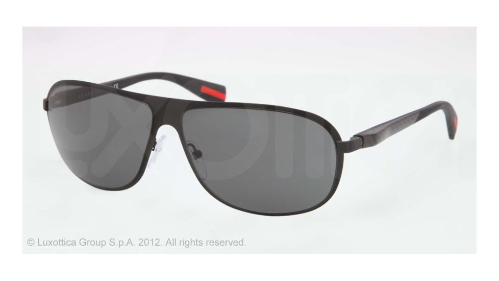Prada PS56OS Progressive Prescription Sunglasses PS56OS-DG01A1-62 - Lens Diameter 62 mm, Lens Diameter 62 mm, Frame Color Black