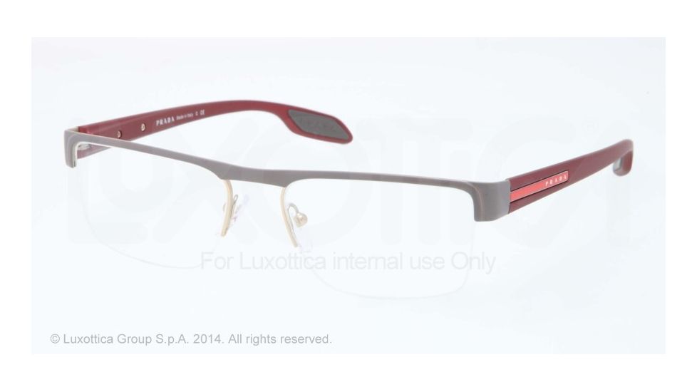 Prada PS57EV Eyeglass Frames QE71O1-51 - Gold/grey Demi Shiny Frame