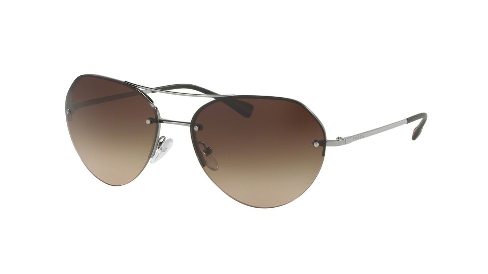 Prada PS57RS Bifocal Prescription Sunglasses PS57RS-5AV6S1-59 - Lens Diameter 59 mm, Frame Color Gunmetal