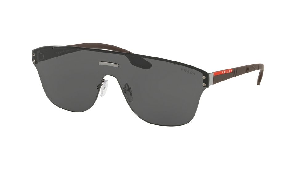 Prada PS57TS Sunglasses 5S05S0-43 - Gunmetal Frame, Grey Lenses