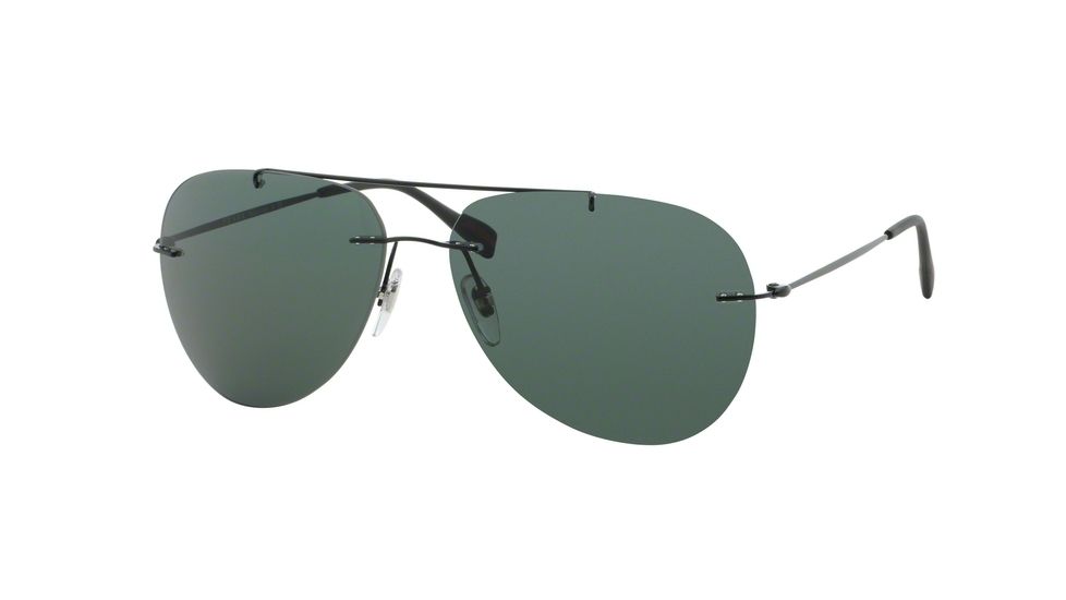 Prada RED FEATHER PS50PS Bifocal Prescription Sunglasses PS50PS-7AX3O1-60 - Lens Diameter 60 mm, Frame Color Black