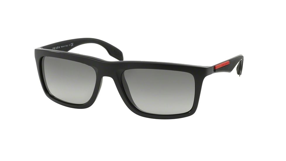 Prada SLICE PS02PS Bifocal Prescription Sunglasses PS02PS-1BO3M1-57 - Lens Diameter 57 mm, Frame Color Black Demi Shiny