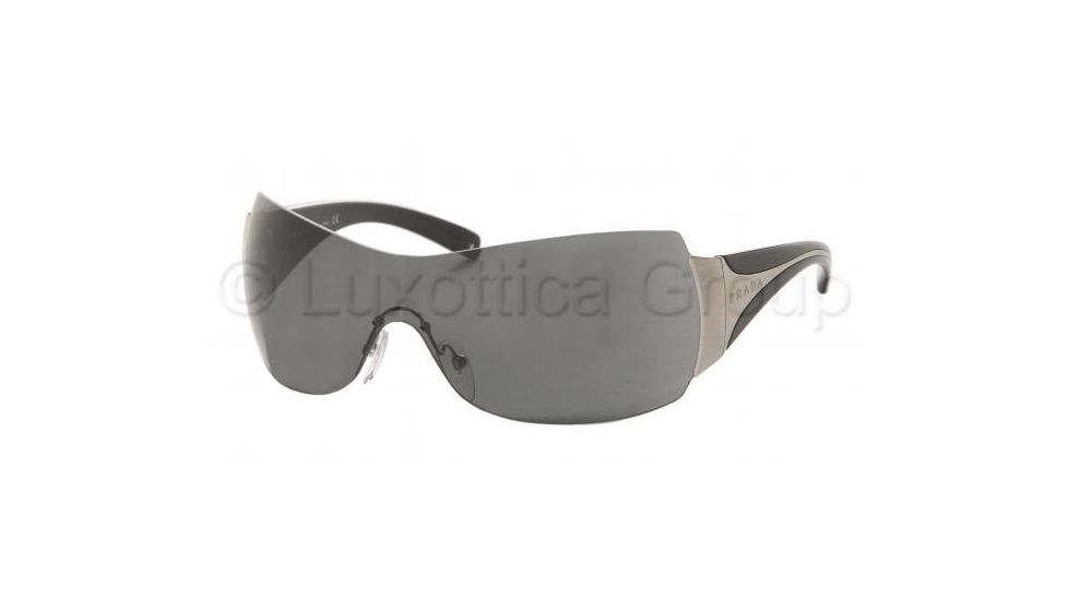 Prada Sunglasses PR04IS 1AB1A1-0138 - Gloss Black Frame, Gray Lenses