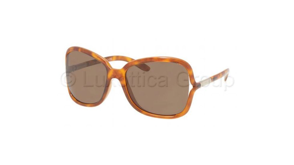 Prada Sunglasses PR28LS 4BW8C1-5817 - Light Havana Frame, Brown Lenses, 58mm Lens Diameter