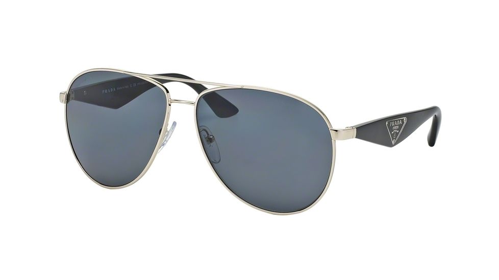 Prada TRIANGLE PR53QS Bifocal Prescription Sunglasses PR53QS-ZVN5Z1-60 - Lens Diameter 60 mm, Frame Color Pale Gold