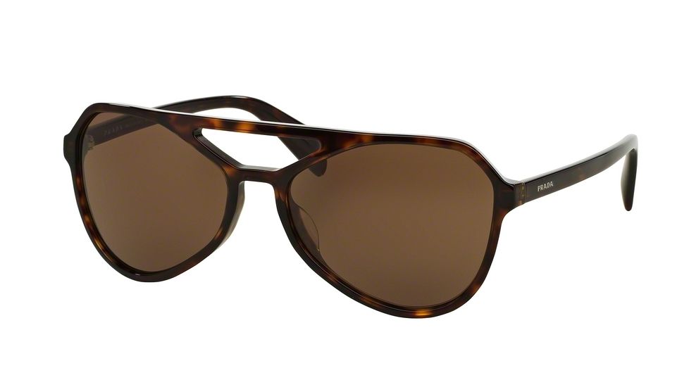 Prada TYPE PR22RS Progressive Prescription Sunglasses PR22RS-2AU8C1-58 - Lens Diameter 58 mm, Frame Color Havana