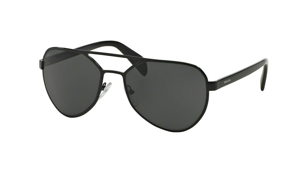 Prada TYPE PR55RS Progressive Prescription Sunglasses PR55RS-7AX1A1-58 - Lens Diameter 58 mm, Frame Color Black