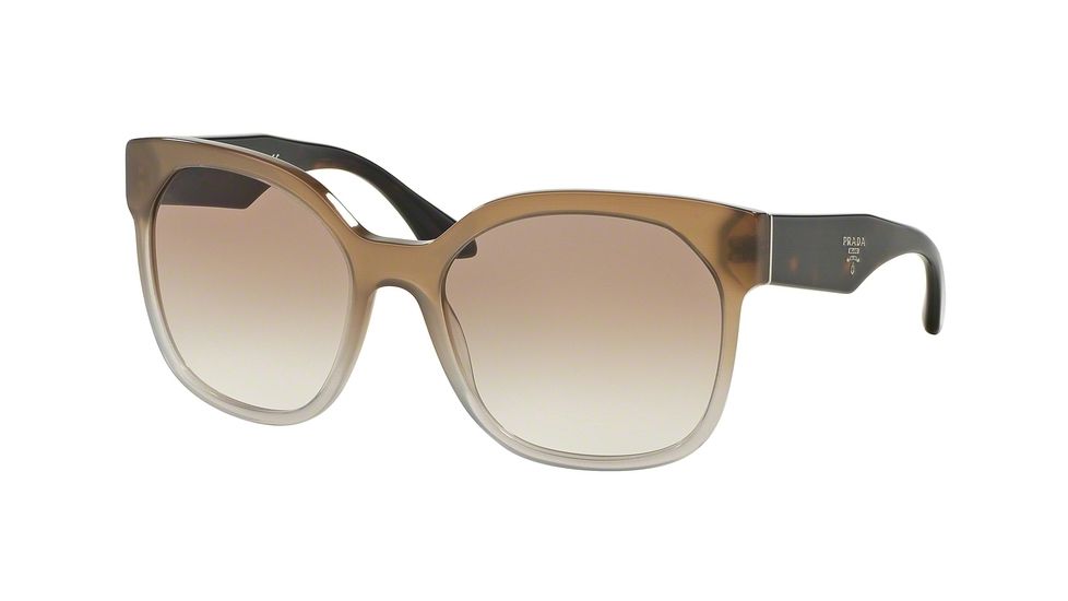 Prada VOICE PR10RS Single Vision Prescription Sunglasses PR10RS-UBJ1L0-57 - Lens Diameter 57 mm, Frame Color Grey Gradient